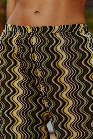 Calças de praia cintura alta Albaniz - Amarelo