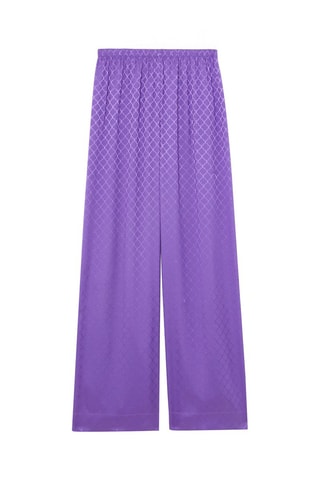 Pantaloni straight Fleuriliz - Viola