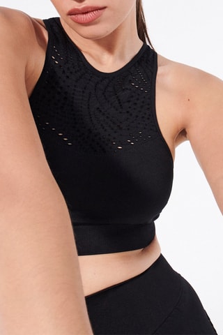 Top Laceseamiz - Nero