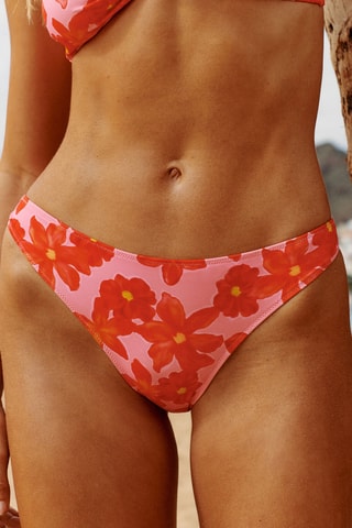 Slip bikini Floriniz - Corallo e rosa