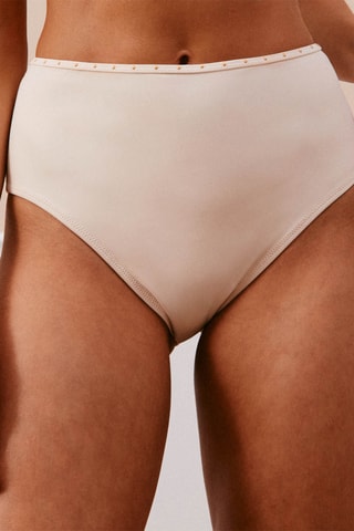 Slip bikini a vita alta Swimstudiz - Beige - Undiz