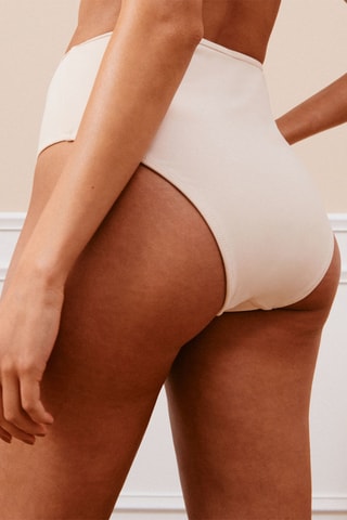 Slip bikini a vita alta Swimstudiz - Beige - Undiz