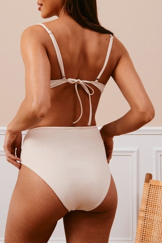 Slip bikini a vita alta Swimstudiz - Beige - Undiz