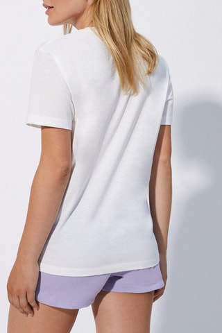 T-shirt pigiama Stitch Lilo & Stitch Disney Dyestitchiz - Bianco