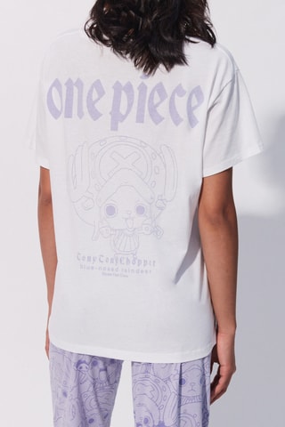 T-shirt pigiama Tony-Tony Chopper One Piece Chopperaniz - Bianco