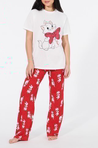 T-shirt pigiama Minou Gli Aristogatti Disney Christmariz  - Bianco - Undiz