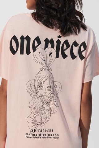T-shirt pigiama Shirahoshi One Piece - Rosa - Undiz