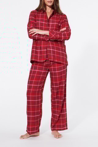 Camicia pigiama Camiliz - Rosso - Undiz