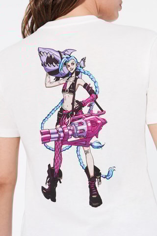 T-shirt pigiama League of Legends in cotone bio Playlegendiz - Bianco - Undiz