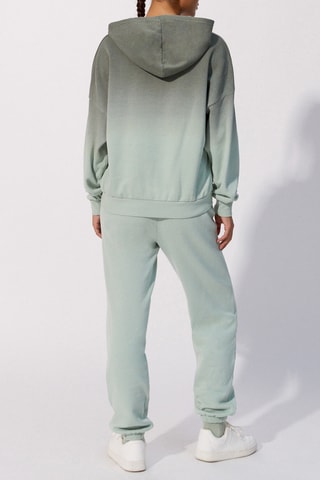 Felpa pigiama dip and dye Dipiz - Verde acqua e grigio melange