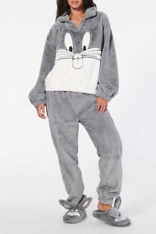 Felpa pigiama Bugs Bunny Looney Tunes - Grigio
