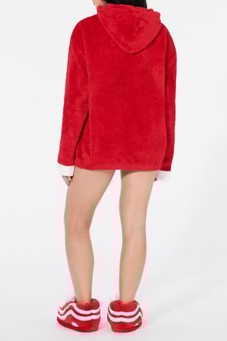 Felpa pigiama con cappuccio - Rosso
