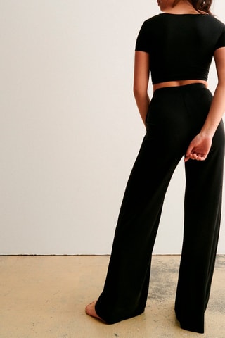 Crop top Detailiz - Nero