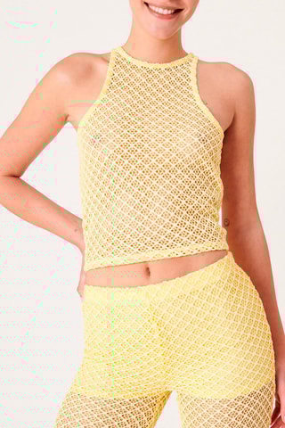 Crop top Beacheriz - Giallo