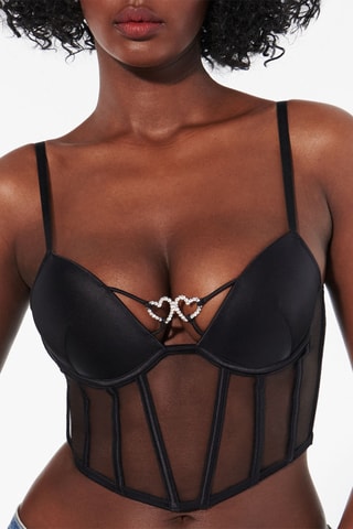 Corsetto push-up Devotiz - Nero