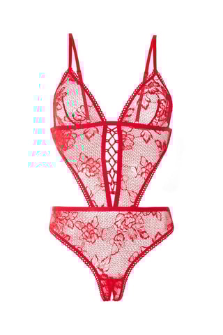 Body aperto Fiorelliniz - Rosso