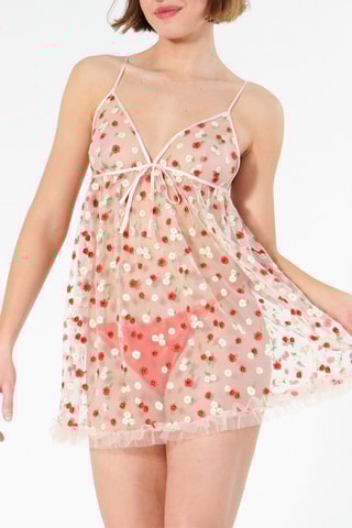 Babydoll Almaiz - Rosso