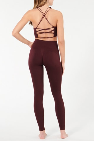 Leggings a vita alta Sportcomfiz - Bordeaux