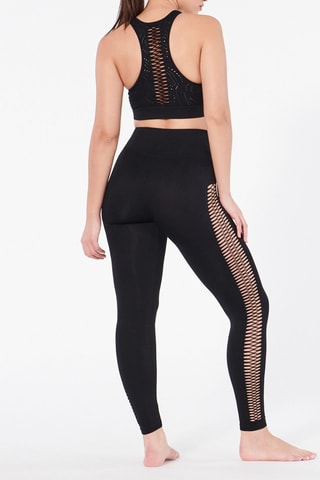 Leggings a vita alta Laceseamiz - Nero