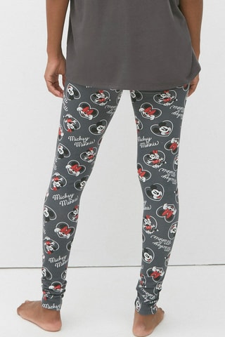 Leggings pigiama Topolino e Minni Disney in cotone bio - Grigio scuro
