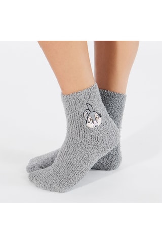 Calze Tamburino Bambi Disney - Grigio chiaro