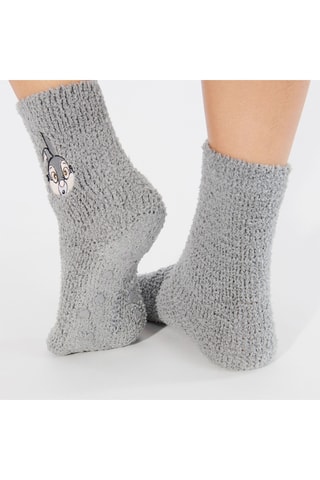Calze Tamburino Bambi Disney - Grigio chiaro