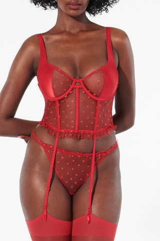 Guêpière Glossieriz - Rosso