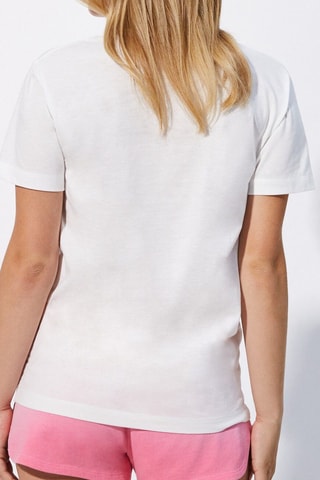 T-shirt Gatto del Cheshire Alice nel Paese delle Meraviglie Disney - Ecrù - Undiz