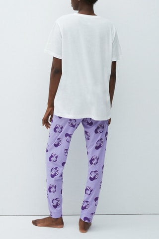 T-shirt in cotone bio Jasmine Aladdin Disney Jasmilliz - Bianco