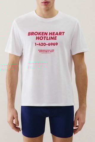 T-shirt pigiama - Bianco