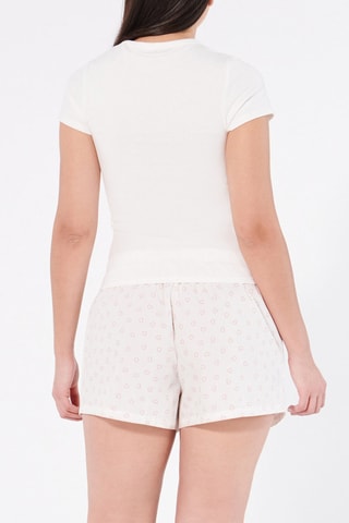 T-shirt Ilyassiz - Salmone e bianco