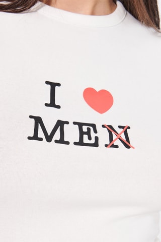 T-shirt Ilyassiz - Salmone e bianco