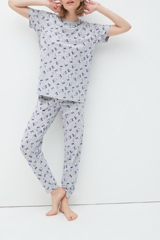 T-shirt in cotone bio Tamagotchiz - Grigio chiaro melange