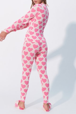 T-shirt Mouniz - Fucsia e bianco