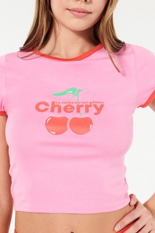 T-shirt Jutiz - Arancione e rosa