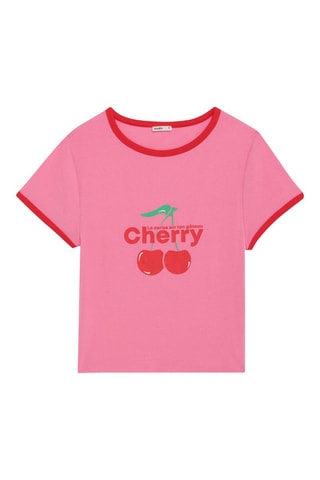 T-shirt Jutiz - Arancione e rosa