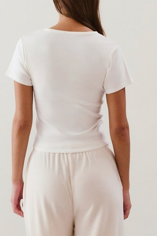 T-shirt cropped - Bianco