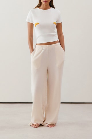 T-shirt cropped - Bianco