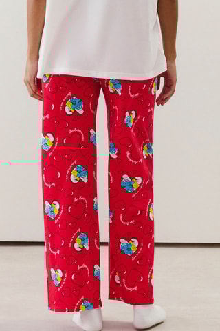 T-shirt pigiama I Puffi - Corallo