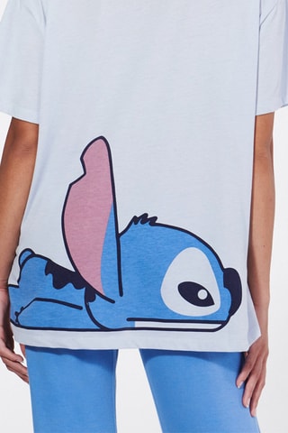 T-shirt pigiama Stitch Lilo & Stitch Disney - Blu
