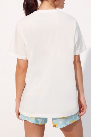 Shorts in cotone bio Looney Tunes Powerwarniz - Celeste