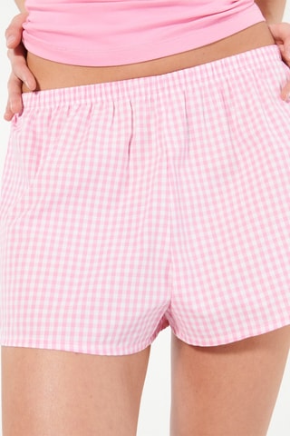 Shorts pigiama - Bianco e rosa