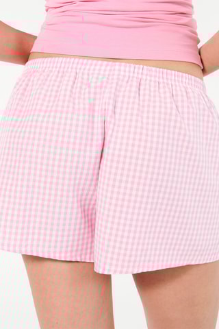 Shorts pigiama - Bianco e rosa