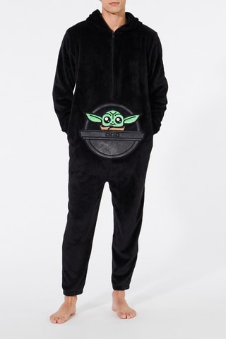 Tuta con cappuccio Grogu The Mandalorian Star Wars - Nero