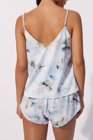 Canotta pigiama tie and dye - Celeste - Undiz