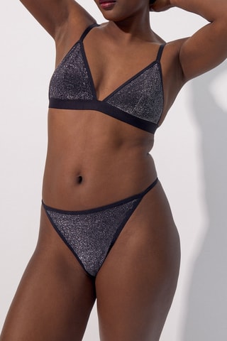 Reggiseno in velluto Bonheuriz - Blu notte