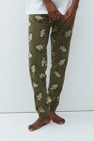 Pantaloni straight in cotone bio Pocahontas Disney Pocalliz - Kaki