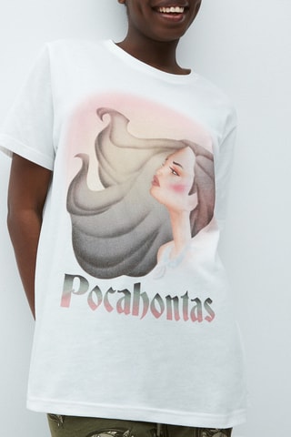 T-shirt in cotone bio Pocalliz - Ecrù