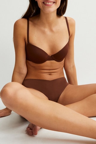 Reggiseno preformato Micro R - Marrone