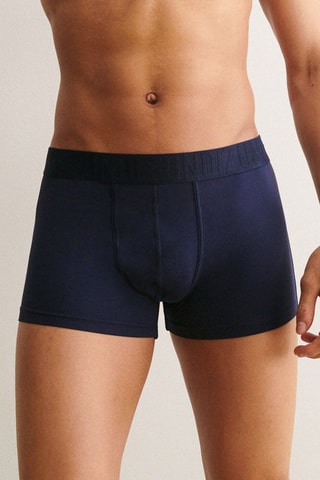 Boxers Oreliz Micro - Azul-marinho